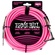 Ernie Ball 18' Braided Straight / Angle Instrument Cable - Neon Pink