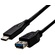 DYNAMIX 2M USB3.1 Type-C Male to Type-A Female Cable Black Colour