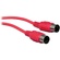 Hosa MIDI to MIDI STD Cable (Red, 1.5m)