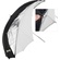 Angler ParaSail Parabolic Umbrella (White with Removable Black/Silver, 1.1m)