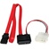 StarTech Slimline SATA to SATA with LP4 Power Cable Adapter (Red, 50.8cm)