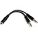 StarTech Stereo Mini (3.5mm) TRRS to 2 Stereo Mini (3.5mm) TRS