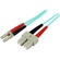 StarTech Fiber Optic Cable 10 Gb - Multimode Duplex 50/125 - LSZH - LC/SC (2m, Aqua)