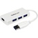 StarTech Portable 4 Port Mini USB 3.0 Hub (White)