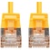 DYNAMIX Cat6A S/FTP Slimline Shielded 10G Patch Lead (Yellow, 0.5m)
