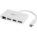 StarTech 3 Port USB 3.0 Hub + GbE - USB-C (White)