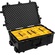 Pelican 1654 Waterproof 1650 Case with Yellow and Black Divider Set (Black)