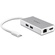 StarTech USB C Multiport Adapter with Power Delivery (Silver)