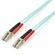 StarTech Aqua MM 50/125 OM4 Fiber Optic Cable (3m, Aqua)
