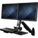 StarTech Wall Mounted Full Motion Sit Stand Desk for Dual Monitors
