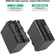 GVM 2 x NP-F970 6600mAh Batteries with Dual Charger and V-Mount Adapter
