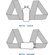 Wireless Mic Belts WMB Shoulder Harness (Large, White)