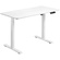Brateck Compact Single Motor Electric Sit-Stand Desk with Desktop Included (White)