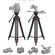 GVM JJL-JY Aluminum Camera Video Tripod with Fluid Head