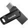 SanDisk 64GB Ultra Dual Drive Go 2-in-1 Flash Drive (Black, 150MB/s)