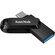 SanDisk 64GB Ultra Dual Drive Go 2-in-1 Flash Drive (Black, 150MB/s)