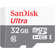 SanDisk 32GB Ultra UHS-I microSDHC Memory Card with SD Adapter (2x) and 4-in-1 USB 2.0 Card Reader