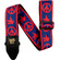 Ernie Ball Jacquard Guitar Strap - Red and Blue Peace Love Dove