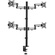 Brateck Quad Monitor Desk Mount for 17"-32" Screens