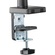 Brateck Single Monitor Arm - Polished Aluminium & Gas-Spring for 17'-32' Screens