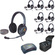 Eartec UPMX4GD8 UltraPAK 8-Person HUB Intercom System with Max4G Double Headset