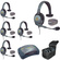 Eartec UPMX4GS5 UltraPAK 5-Person HUB Intercom System with Max4G Single Headset