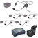 Eartec UPCYB3 UltraPAK 5-Person HUB Intercom System with Cyber Headset
