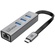 Promate GigaHub Multi-Port Hub with Ethernet Port & USB-C Connector (Grey)