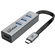 Promate MediaHub C3 4-in-1 USB Multi-Port Hub (Grey)