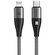 Promate iCord 20W PD USB-C to Lightning Nylon Braided Cable (Black, 1.2m)