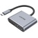 UNITEK USB-C to HDMI 2.0 & VGA Adapter with MST Dual Monitor