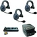 Eartec EVADE EVX3S Full Duplex Wireless Intercom System W/ 3 Single Speaker Headsets