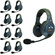 Eartec EVADE EVX9D Full Duplex Wireless Intercom System W/ 9 Dual Speaker Headsets