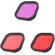 TELESIN Diving Filter Set for Telesin GoPro HERO 9/10/11/12 Waterproof Housing (Red, Pink & Purple)