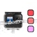 TELESIN Waterproof Housing & Lens Kit for GoPro HERO 9/10/11/12 (Purple, Red & Magenta)