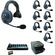 Eartec EVADE EVX8S Full Duplex Wireless Intercom System W/ 8 Single Speaker Headsets