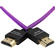 Kondor Blue Gerald Undone MK2 Full HDMI Straight Braided Cable 40cm (16") (Purple)