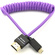 Kondor Blue Gerald Undone MK2 Micro HDMI to Full HDMI Cable 30-60cm (12"-24") Coiled (Purple)