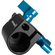 Kondor Blue 5/8" Baby Pin Spigot Receiver to NATO Clamp Adapter (Raven Black)