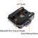 ANDYCINE Quick Release Base & Arca-Type Plate with 1/4"-20 Threads