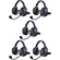 Eartec EVADE XTreme EVXT5 Industrial Full-Duplex Wireless Intercom System with 5 Dual-Ear Headsets