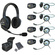 Eartec UltraLITE Double Full-Duplex Wireless Intercom System with 4 UltraPAK and 4 Monarch Headsets