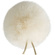 Bubblebee Industries Windbubble Miniature Imitation-Fur Windscreen (Lav Size 1, 28mm, Off-White)