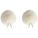 Bubblebee Industries Windbubbles Imitation-Fur Windscreen Set for Lav Mics 5 to 8mm (Off-White)