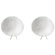 Bubblebee Industries Windbubbles Imitation-Fur Windscreen Set for Lav Mics 5 to 8mm (White)