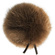 Bubblebee Industries Windbubble Miniature Imitation-Fur Windscreen (Lav Size 3, 40mm, Brown)