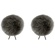 Bubblebee Industries Twin Windbubbles Imitation-Fur Windscreen Set for Lav Mics 5 to 9mm (Grey)