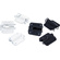 Bubblebee Industries Lav Concealer for Sony ECM-77 (3 Black, 3 White)
