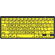 LogicKeyboard LargePrint Black-on-Yellow Bluetooth Mini Keyboard (Windows, US English)