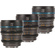 Sirui Nightwalker T1.2 S35 Cine Lens Set (MFT Mount, Gun Metal Grey)